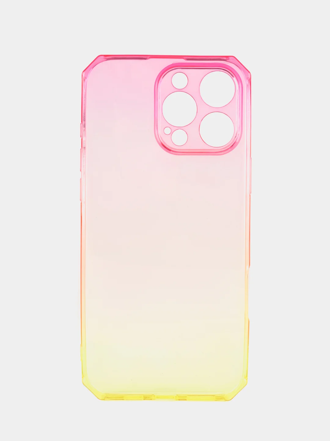 Зеленый чехол прозрачный iPhone 16 Pro Max Plus айфон про макс градиентный с защитой камеры