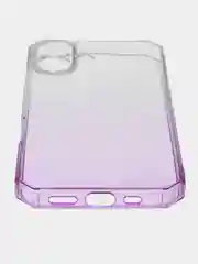 Лавандовый чехол прозрачный iPhone 16 Pro Max Plus айфон про макс градиентный с защитой камеры
