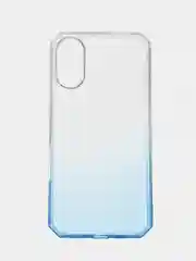 Синий чехол прозрачный iPhone 16 Pro Max Plus айфон про макс градиентный с защитой камеры