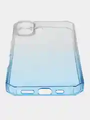Синий чехол прозрачный iPhone 16 Pro Max Plus айфон про макс градиентный с защитой камеры