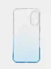 Синий чехол прозрачный iPhone 16 Pro Max Plus айфон про макс градиентный с защитой камеры