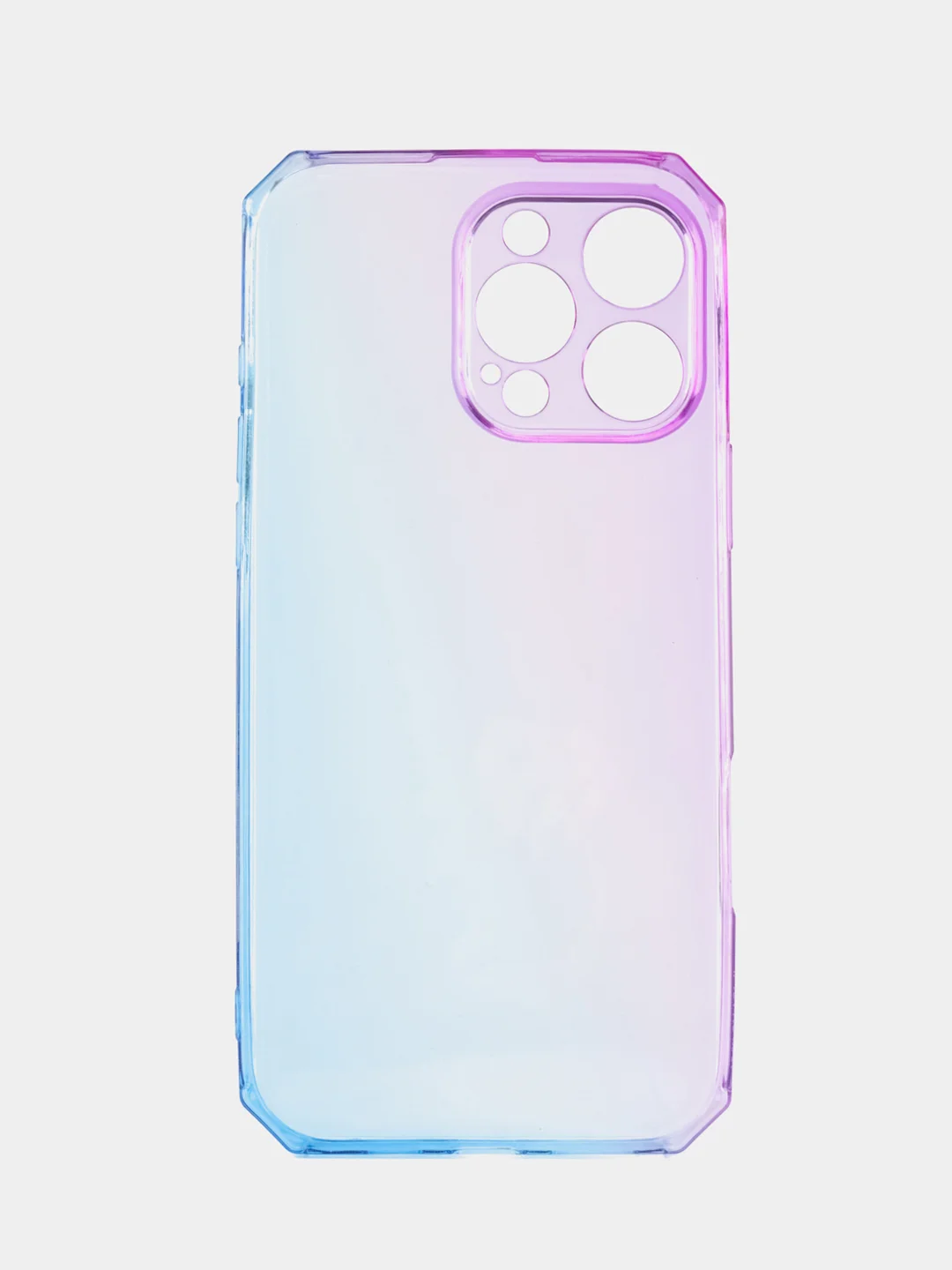 Аметистовый чехол прозрачный iPhone 16 Pro Max Plus айфон про макс градиентный с защитой камеры