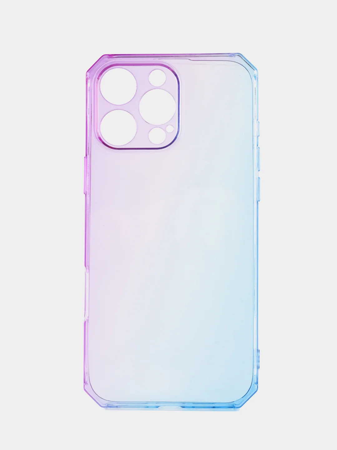 Аметистовый чехол прозрачный iPhone 16 Pro Max Plus айфон про макс градиентный с защитой камеры
