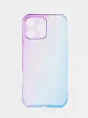 Аметистовый чехол прозрачный iPhone 16 Pro Max Plus айфон про макс градиентный с защитой камеры