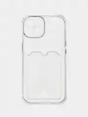 Прозрачный чехол для iPhone 15, 15 Pro, 15 Pro Max, чехол на айфон с карманом для карт, прозрачный