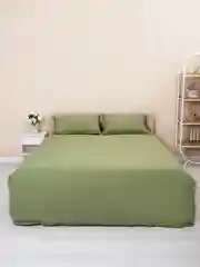 Оливковый простынь классическая ILMA