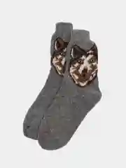 Носки шерстяные теплые, зимние,новогодние вязаные  мужские/женские,носки из шерсти высокие