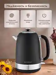 Черный электрический чайник Dumont DMEK-5002/5003