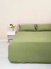 Оливковый пододеяльник ILMA 1,5 сп / 2 сп / евро