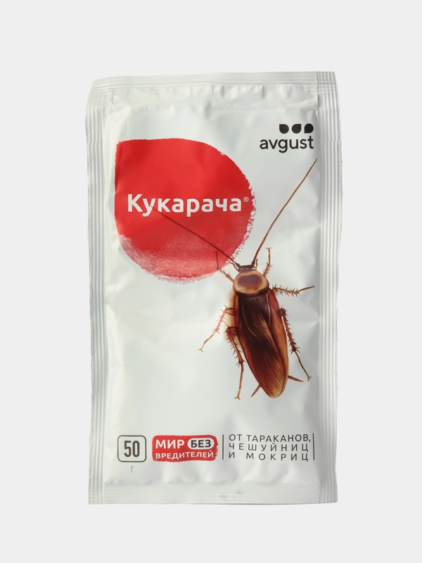 Средство от тараканов, чешуйниц и мокриц "Кукарача" 50 г