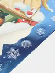 Наклейки Снегири в кормушке