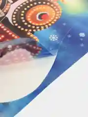 Наклейки на окна Новогодний паровоз с подарками