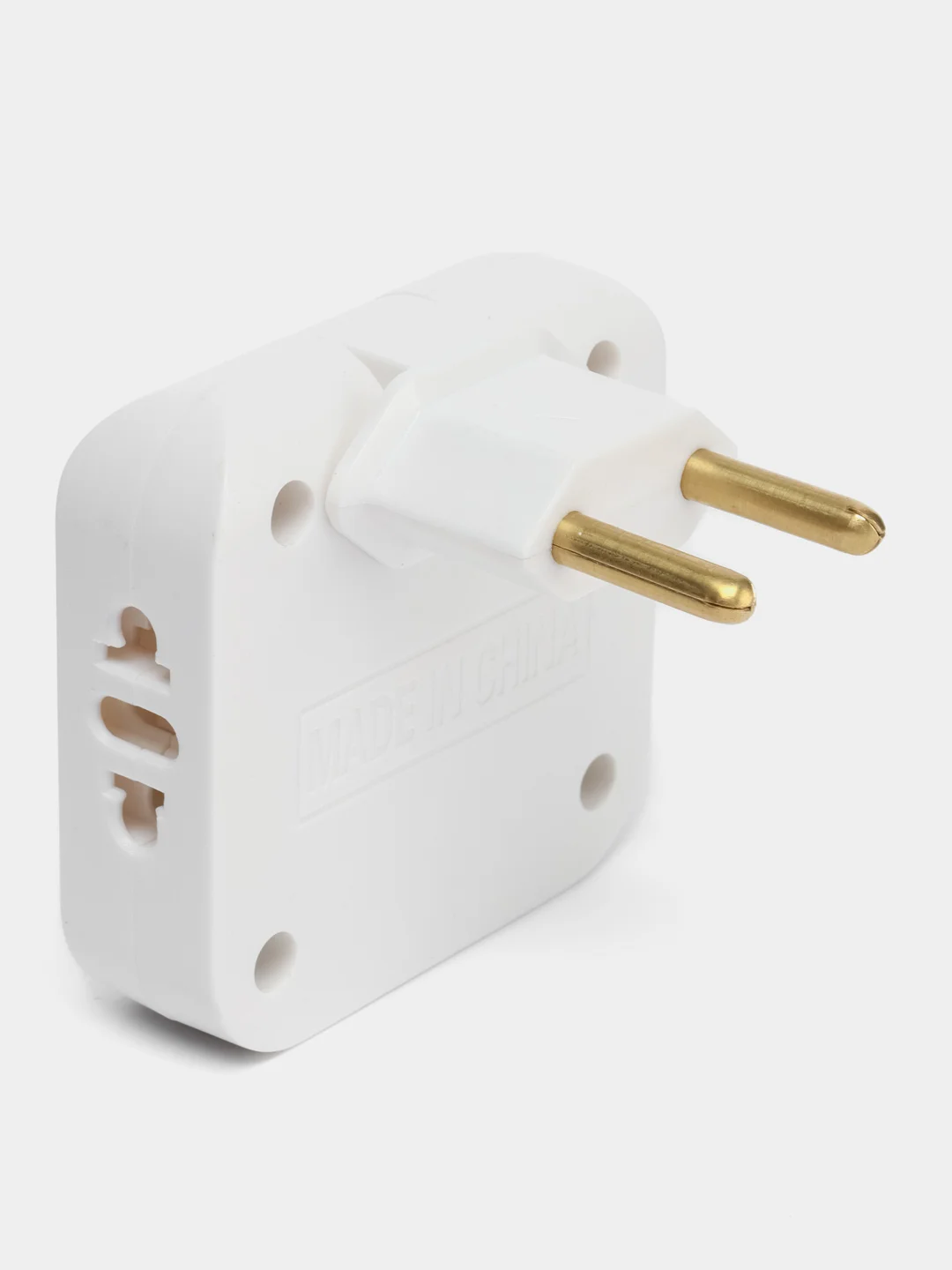 Белый тройник для розетки плоский, с USB поворотный сетевой фильтр на 180 градусов