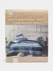 Разноцветный комплект постельного белья Luxury, двуспальный, микрофибра, премиум-класс