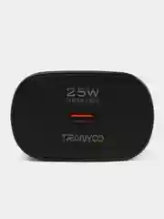 Тёмно-серый блок питания с кабелем для Apple и Android, с быстрой зарядкой Fast Charge, QC 4.0, PD