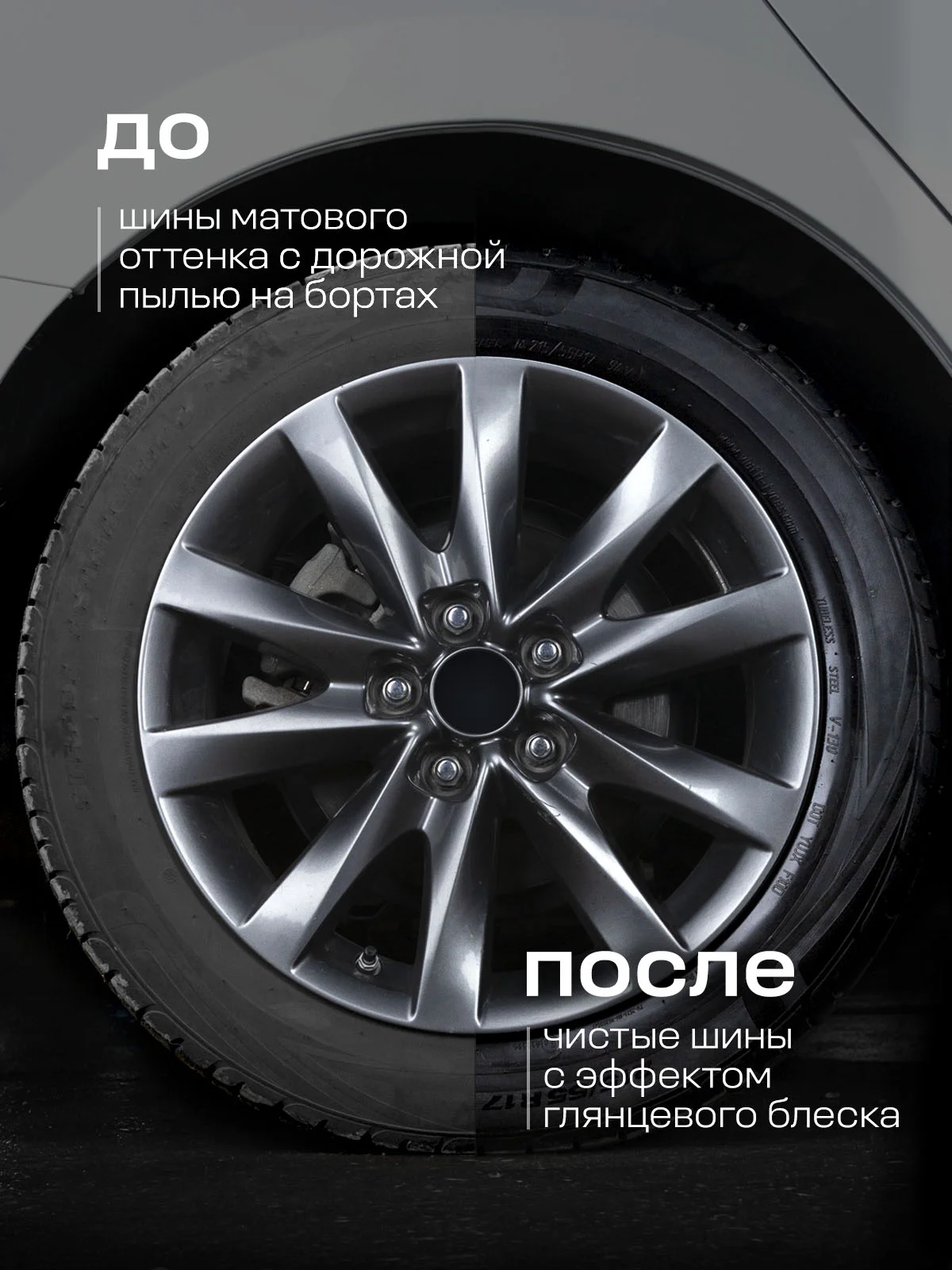 Набор для ухода за автомобилем GRASS полироль, чернитель шин, очиститель стёкл и салона