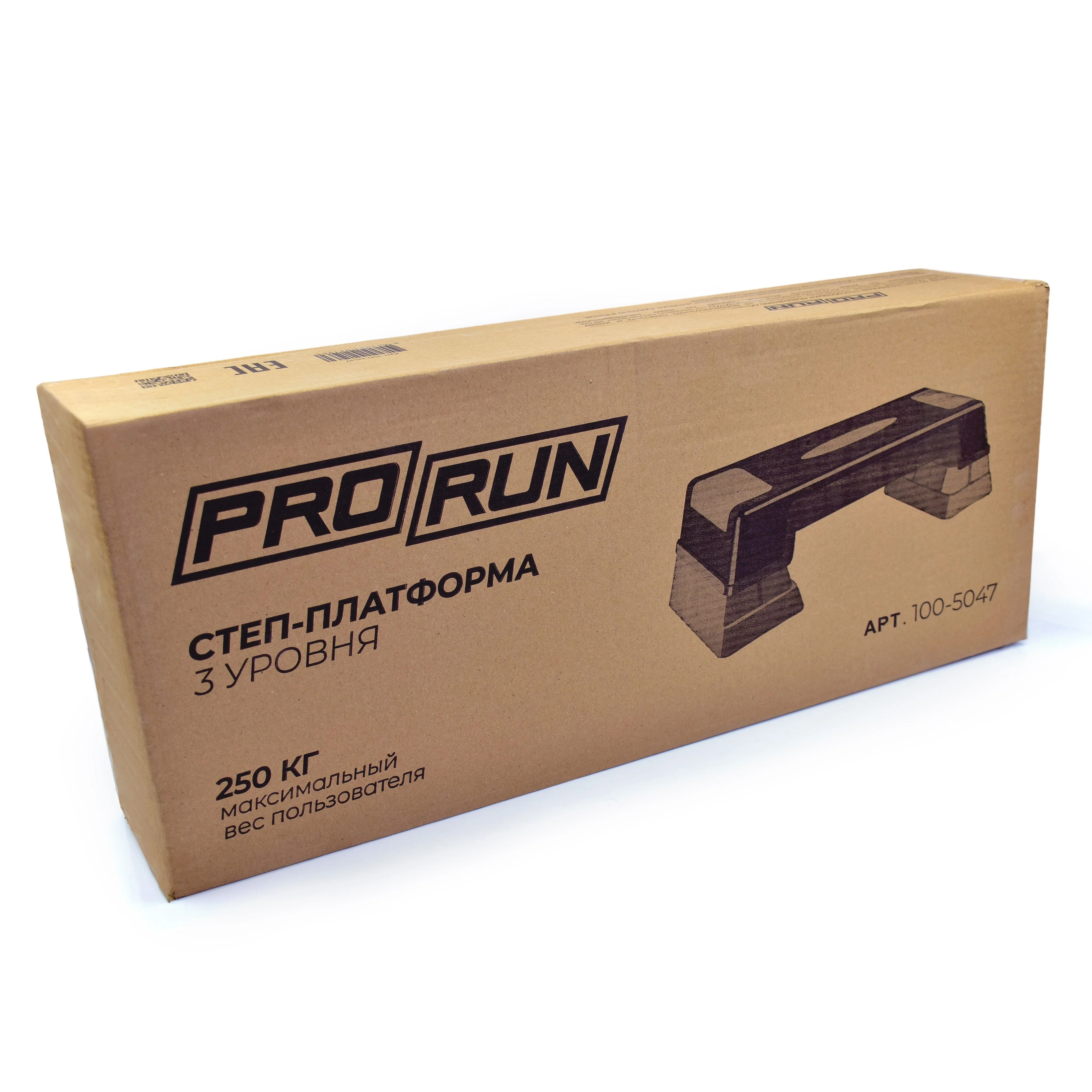 Салатовый степ-платформа ProRun, 3 уровня 12/17/22 см, салатовая, 100-5047
