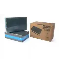 Черный блоки для йоги Interfit, набор 2 шт, 400-1002