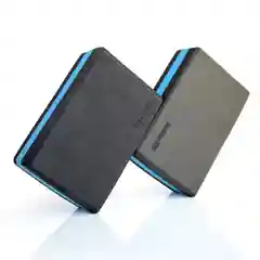 Черный блоки для йоги Interfit, набор 2 шт, 400-1002
