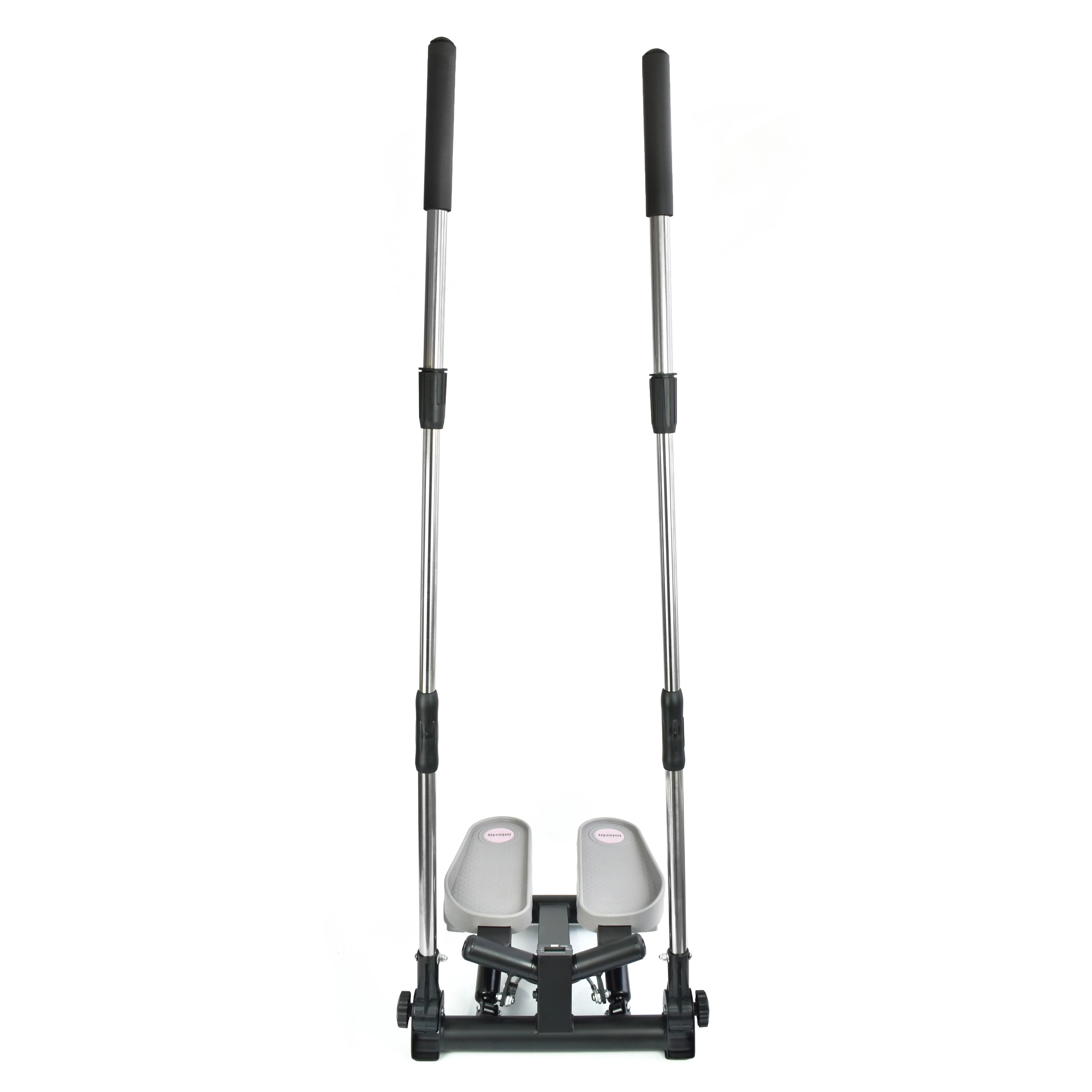 Серый мини степпер Interfit поворотный с поручнями, 300-1086