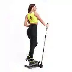 Серый мини степпер Interfit поворотный с поручнями, 300-1086