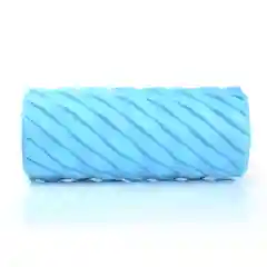 Голубой ролик массажный Interfit, 33 х 14 см, МФР валик для спины