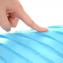 Голубой ролик массажный Interfit, 33 х 14 см, МФР валик для спины