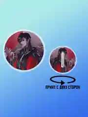 Кораллово-розовый значки акриловые "Аниме", "K-POP"