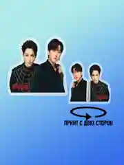 Коралловый меланж значки акриловые "Аниме", "K-POP"