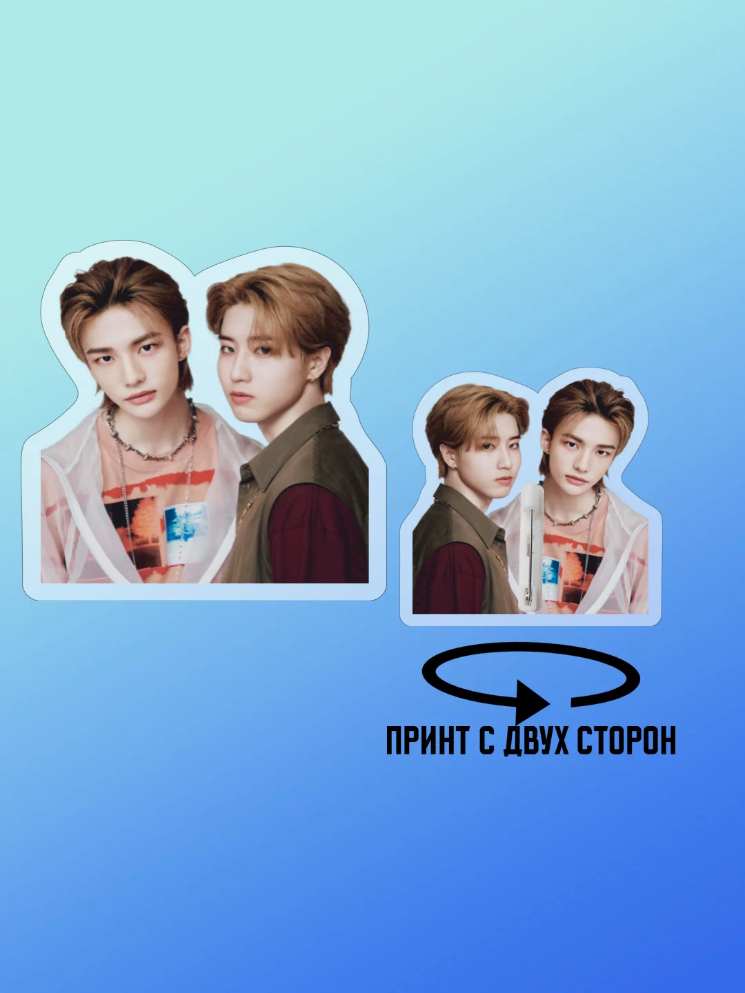 Коралловый значки акриловые "Аниме", "K-POP"
