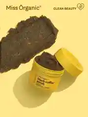 Скраб для тела Miss Organic BLACK COFFEE SCRUB, бодрящий, антицеллюлитный, 140 мл