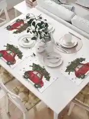 Салфетки на стол сервировочные "Елка спешит праздновать"