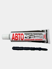 Герметик автогерметик чёрный/белый/красный/серый силиконовый 65/180гр. казанский силикон