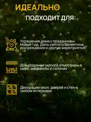 DUMONT Новогодняя гирлянда-нить роса на катушке с пультом 50 метров, 10 режимов