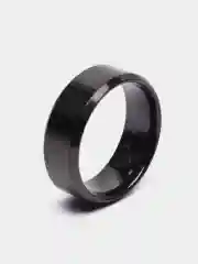 Кольцо стальное, обручальное, широкое
