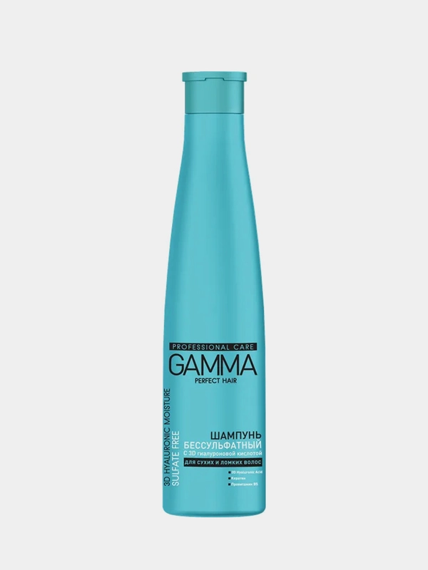 Бессульфатный шампунь GAMMA Perfect Hair, с 3D гиалуроновой кислотой, 350 мл