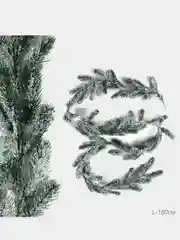 Гирлянда из елочных веток, искусственная, заснеженная ветка, 180 см