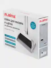 Щетка для уборки Laima, 608947, совок для мусора, набор 2 в 1 разборный, с ручкой 77 см