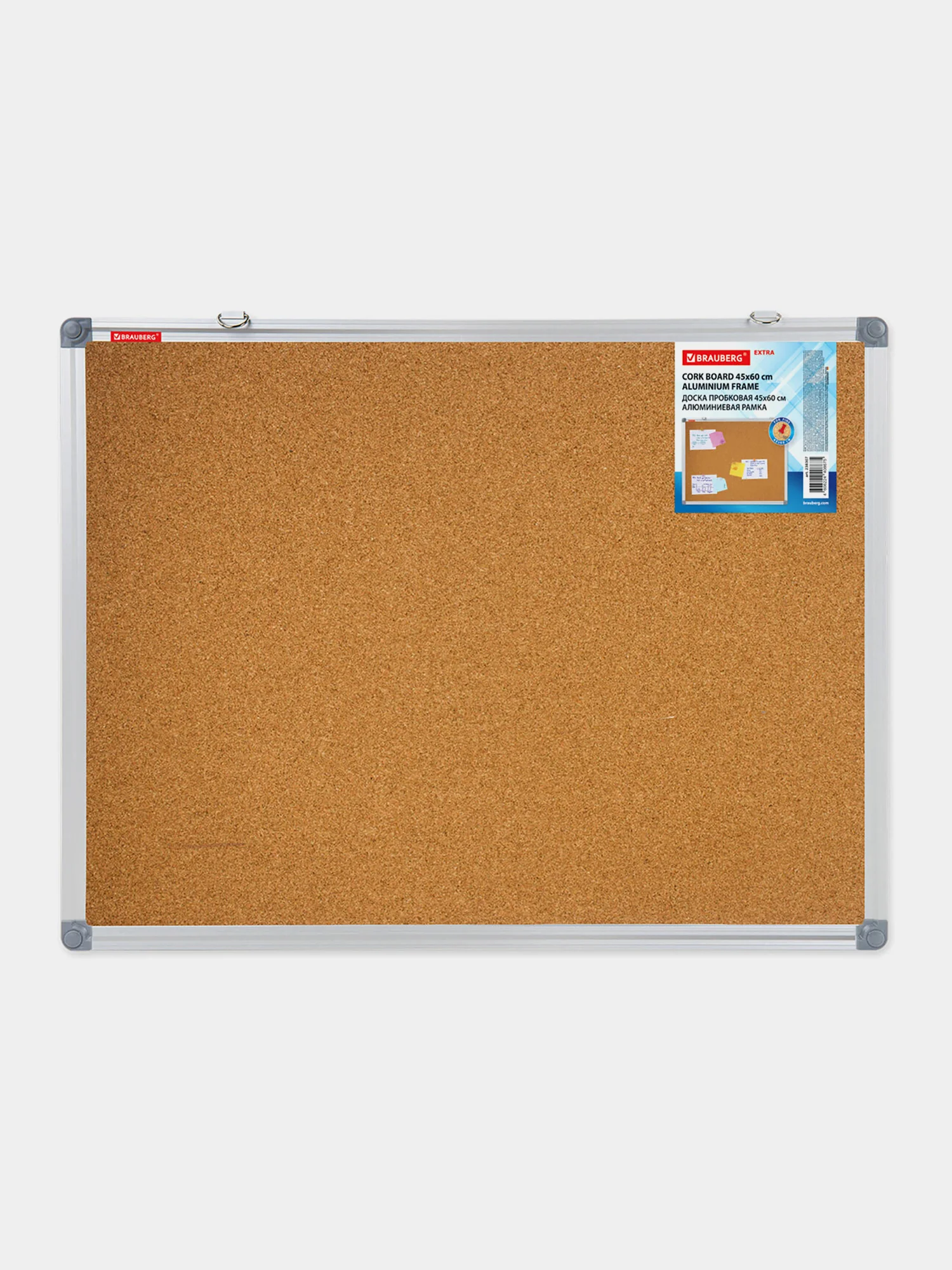Доска пробковая Brauberg Extra, 238307, информационная на стену 45х60 см для объявлений