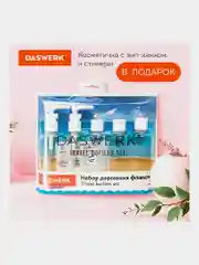 Дорожный набор флаконов Daswerk, 609295, 5 шт 100 мл баночек для шампуня, мыла, косметики