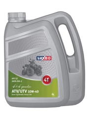 Моторное масло LUXE QUADRO 4X4 10W-40 API SJ, JASO-MA-2 полусинтетическое 4л