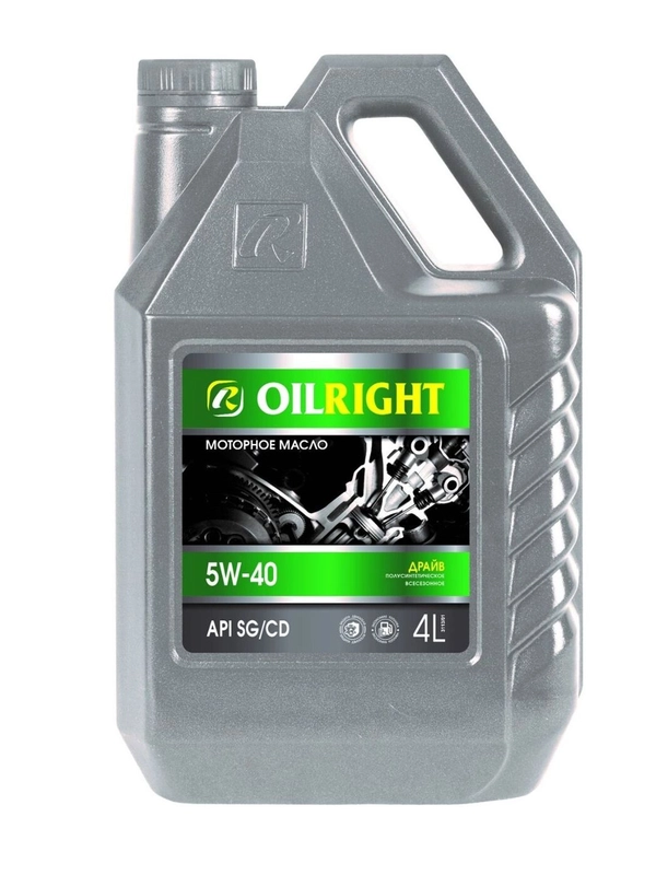 Моторное масло OILRIGHT ДРАЙВ 5W-40 SG/CD полусинтетическое 4л