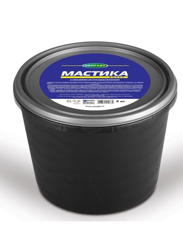 Мастика OILRIGHT сланцевая антикоррозионная 5кг ведро