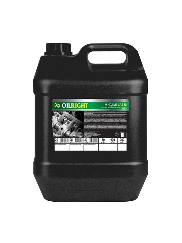 Дизельное моторное масло OILRIGHT М-10ДМ 30 CD минеральное 20л