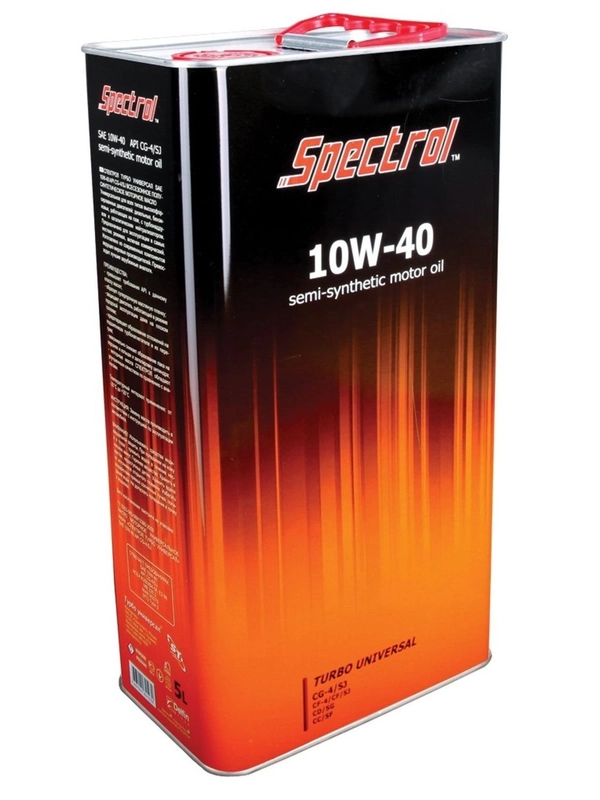 Дизельное моторное масло SPECTROL Турбо Универсал 10W-40 CG-4/SJ полусинтетическое 5л