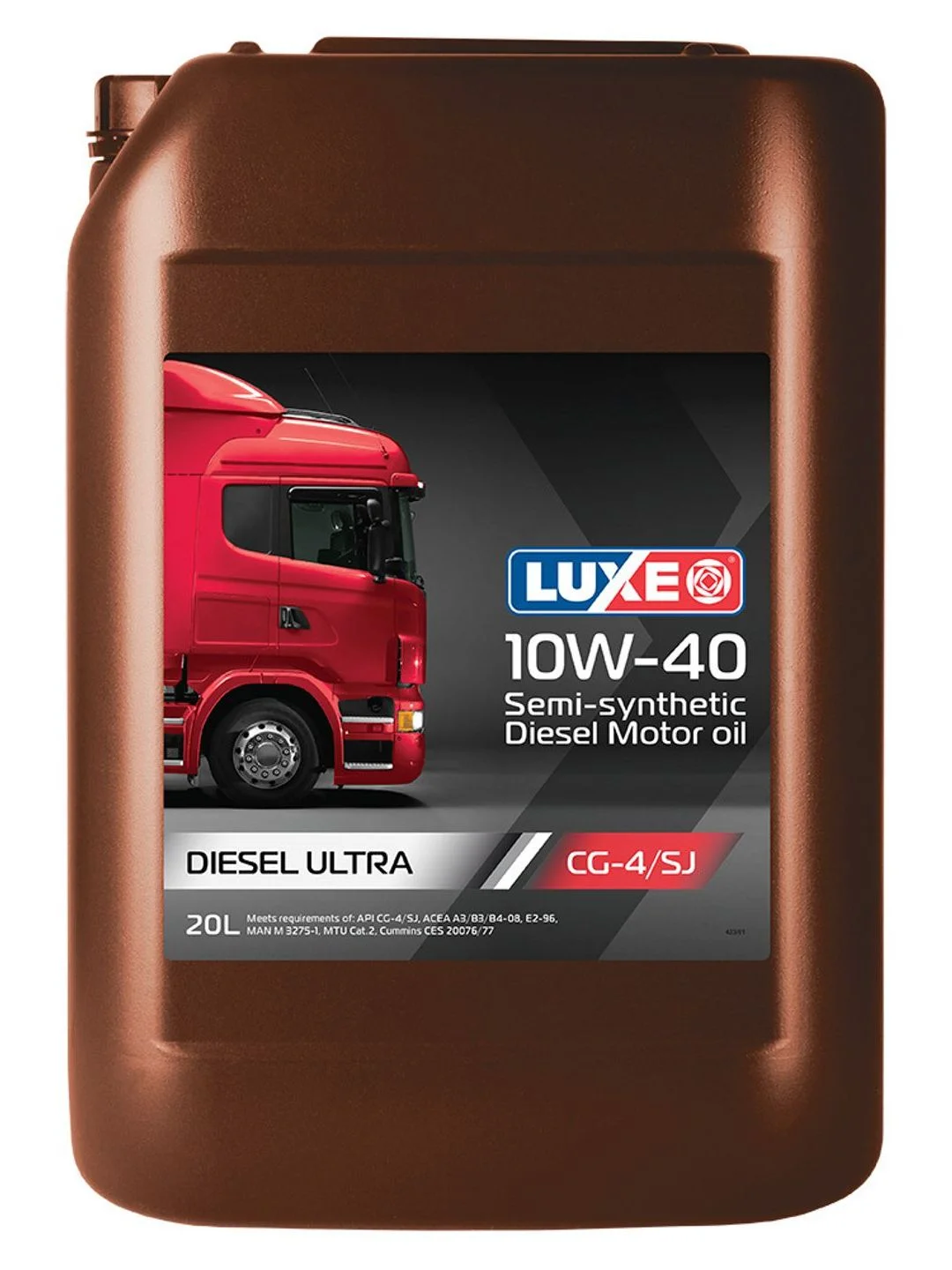 Дизельное моторное масло LUXЕ DIESEL 10W-40 CG-4/SJ полусинтетическое 20л