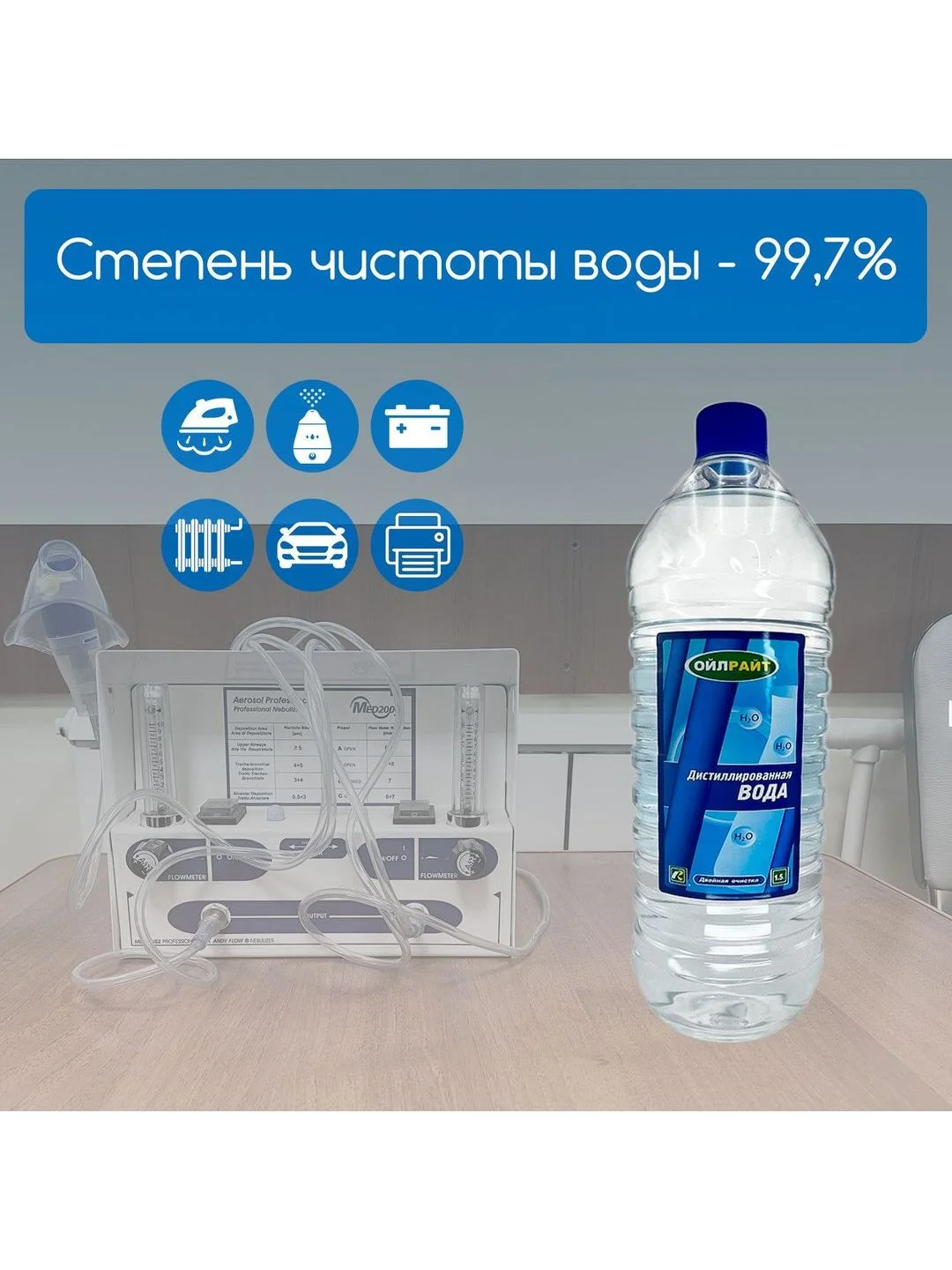 Дистиллированная вода OILRIGHT 1,5л