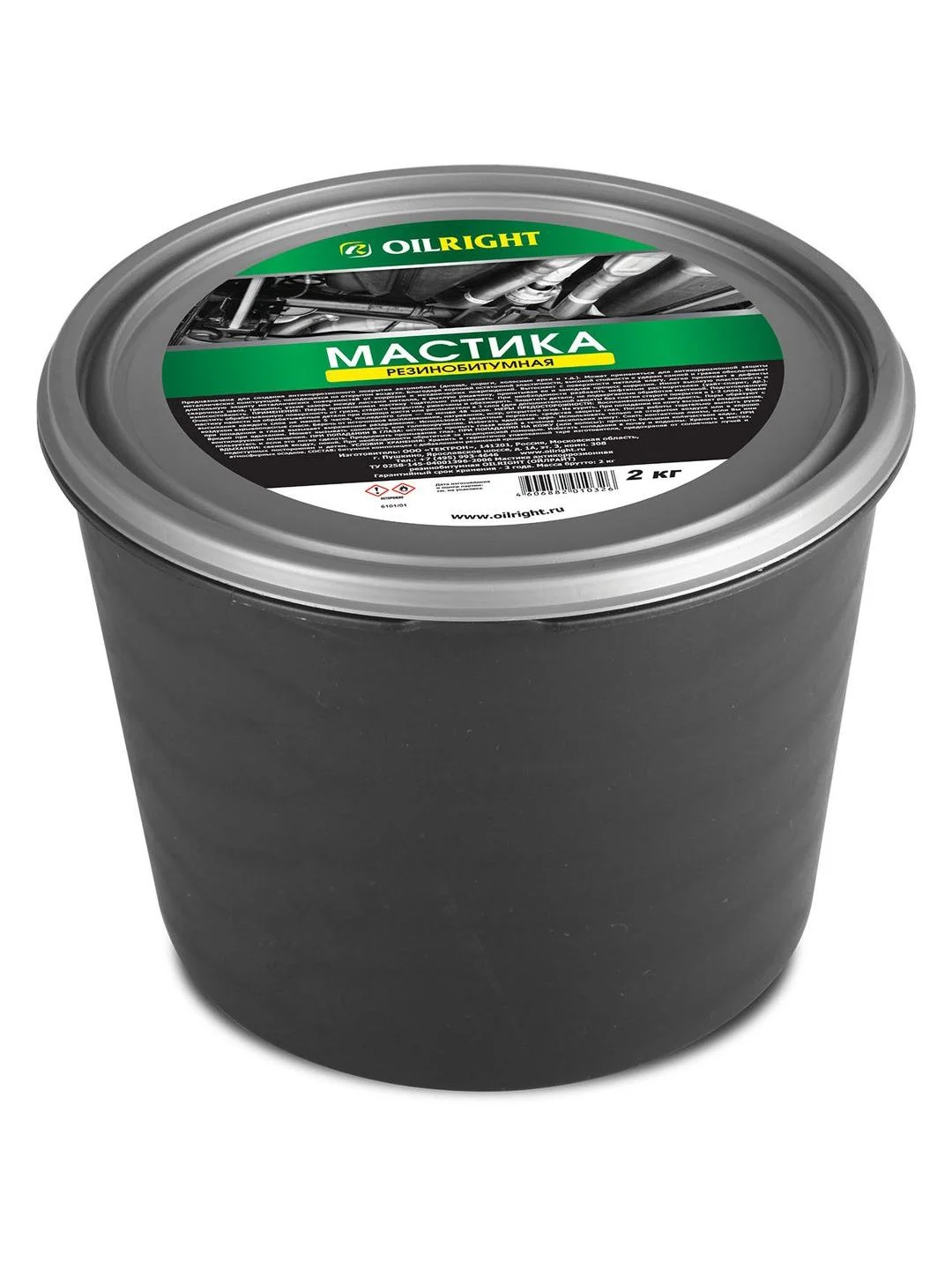 Мастика OILRIGHТ резинобитумная 2кг ведро