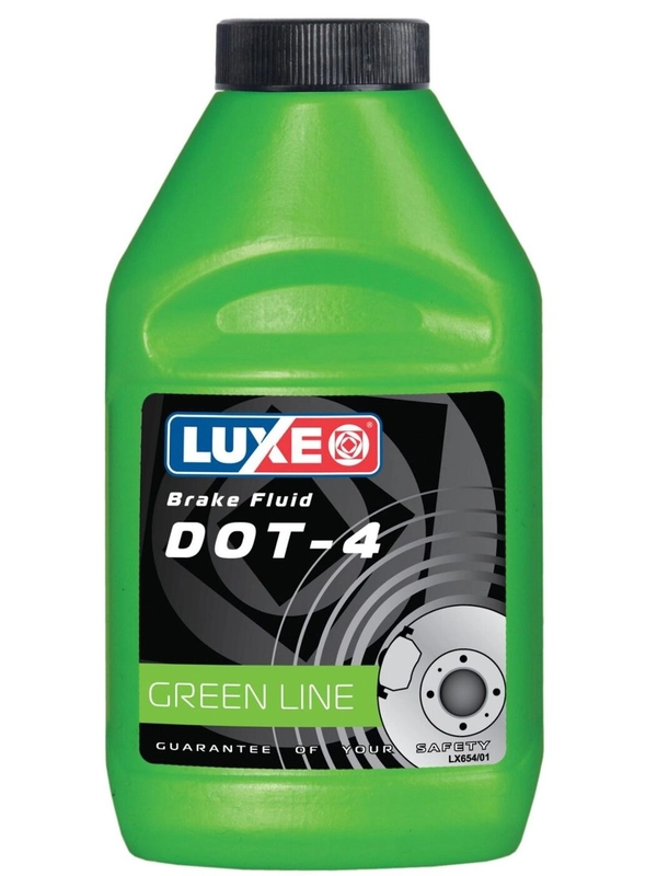 Тормозная жидкость LUXE DOT-4 салатовая канистра 250г