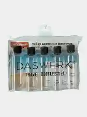 Дорожный набор флаконов Daswerk, 609304, 5 шт 100 мл баночек для шампуня, мыла, косметики